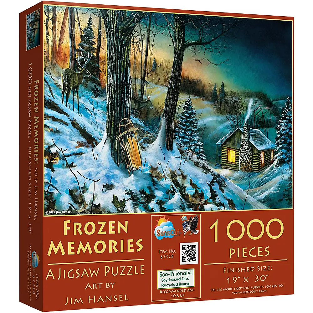 SunsOut Puzzle Jim Hansel Frozen Memories - 1000 Teile