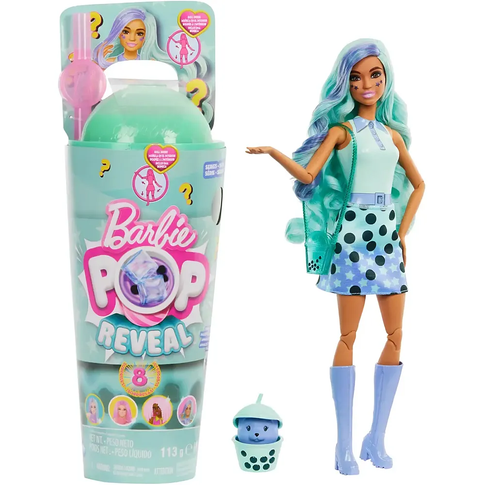 Barbie Pop Reveal Bubble Tea Green Tea