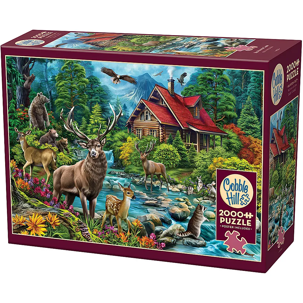 Cobble Hill Puzzle Red-Roofed Cabin - 2000 Teile