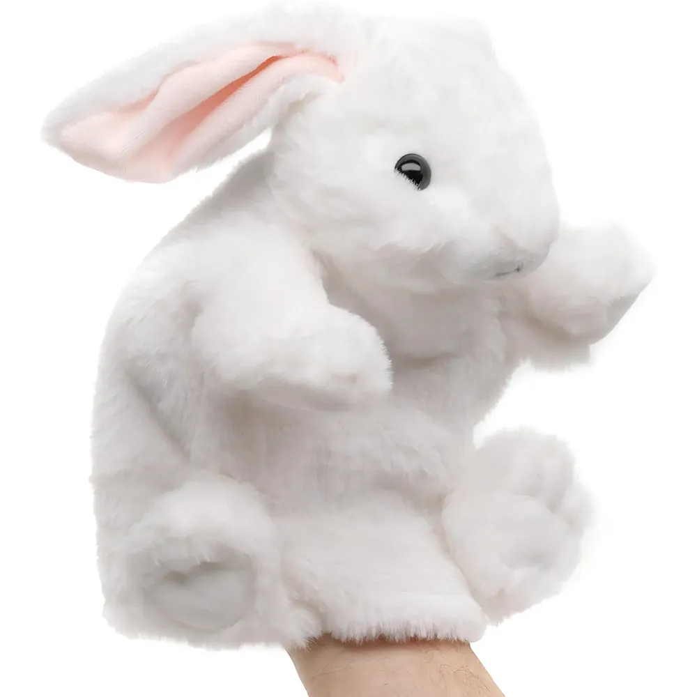 Unitoys Handpuppe Hase Weiss - 24 cm | Handpuppen