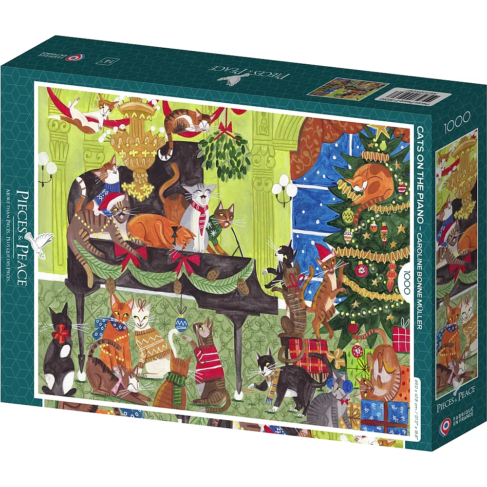 Pieces & Peace Puzzle Caroline Bonne M�ller Katzen am Klavier 1000Teile