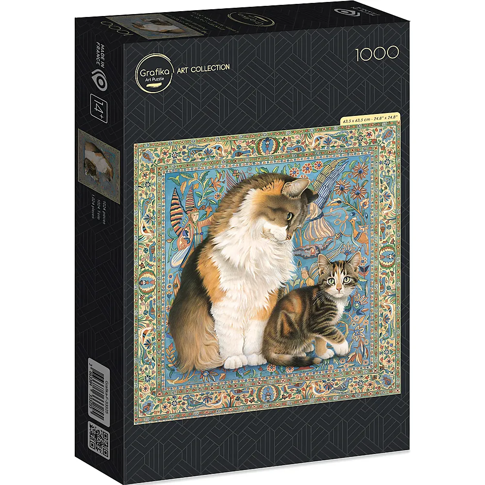 Grafika Puzzle Art Collection Agneatha and Avril on Persian carpet - 1000 Teile