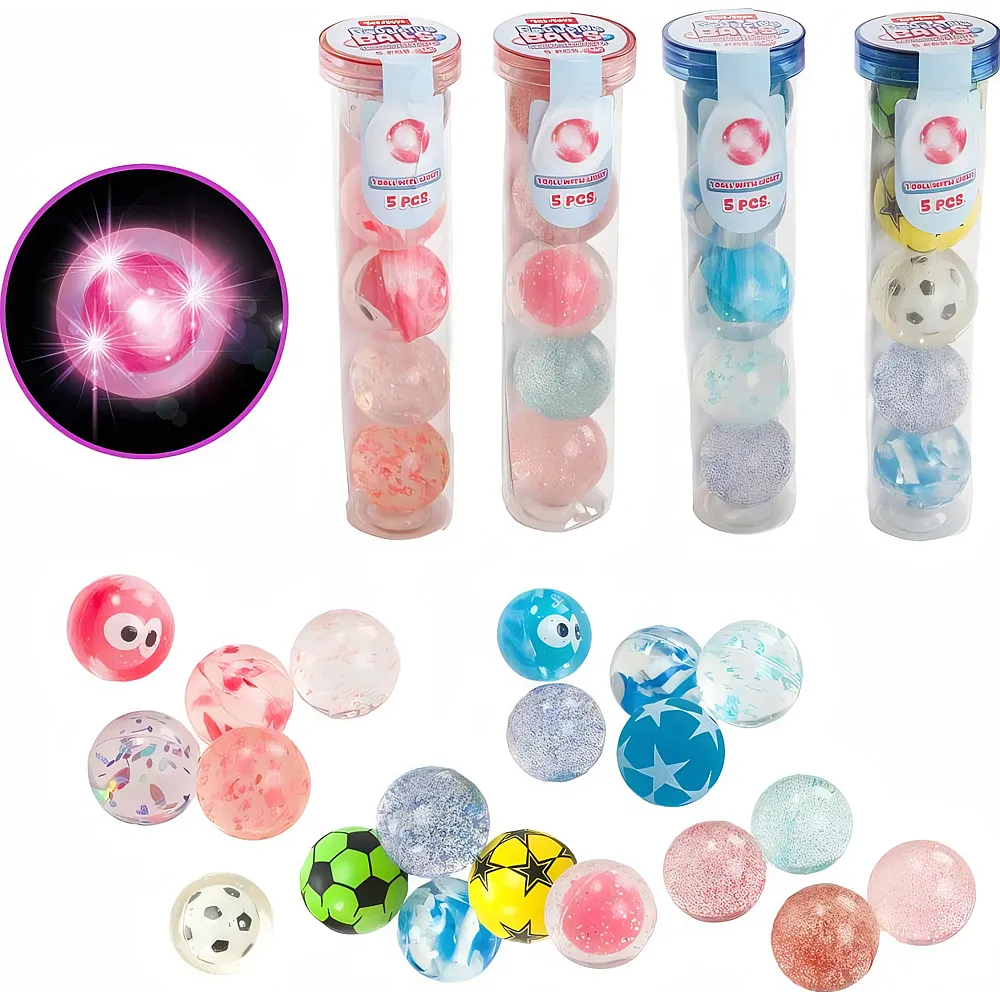 Sombo Springb�lle Set mit Licht ass. 5 St�ck - Suche