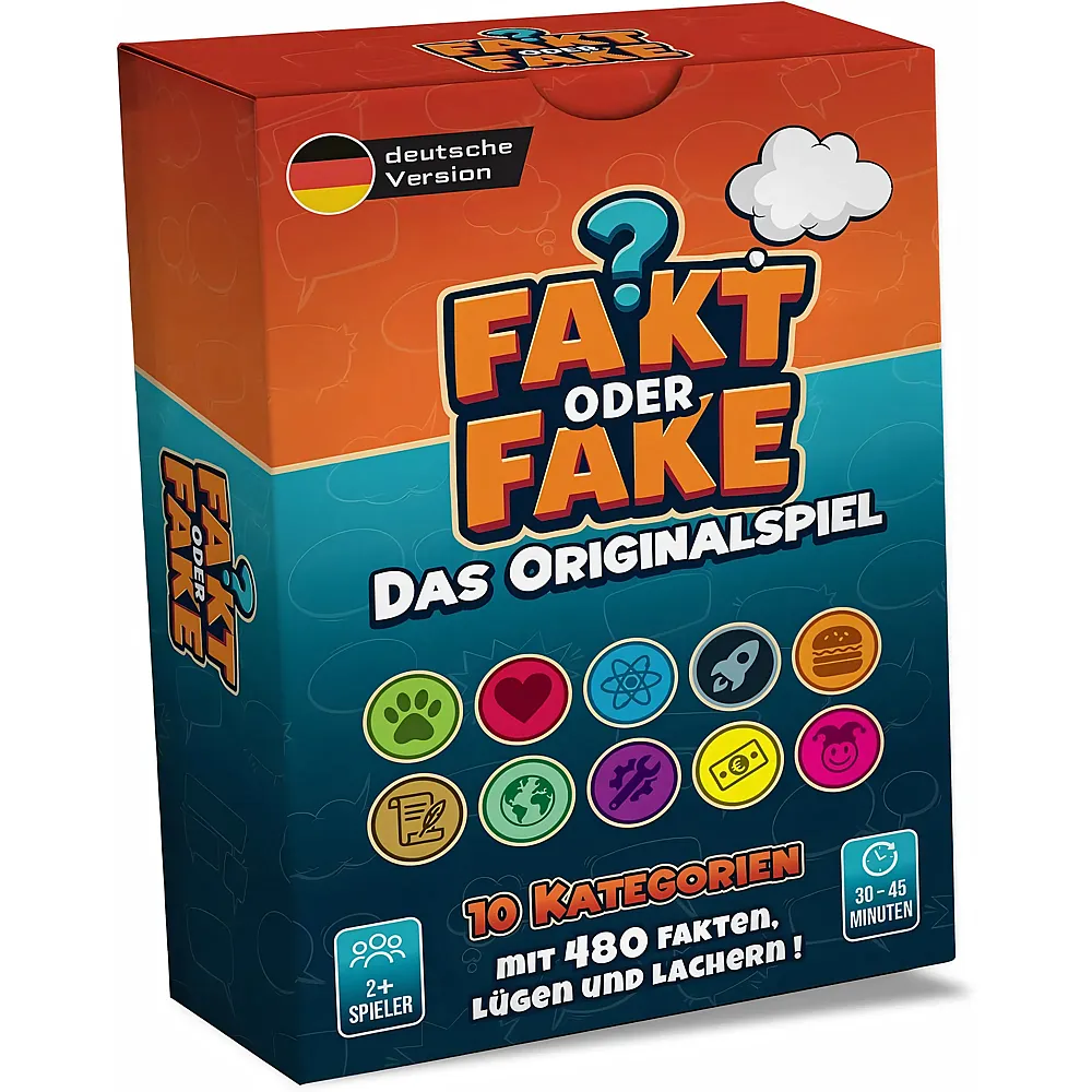 Trivia Quiz Cards Fakt oder Fake - Das Originalspiel