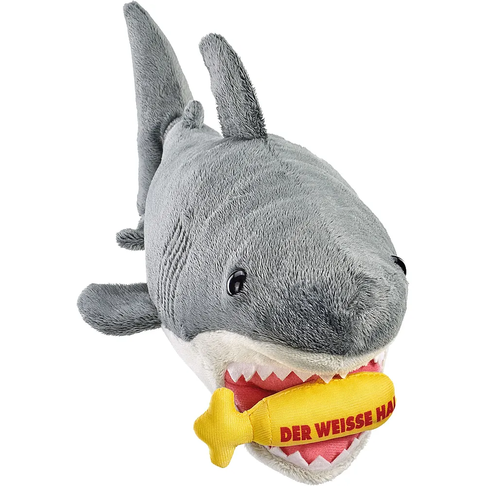 meinspielzeug - Schmidt Pl�sch Der weisse Hai - 36 cm | Lizenzfiguren Pl�sch