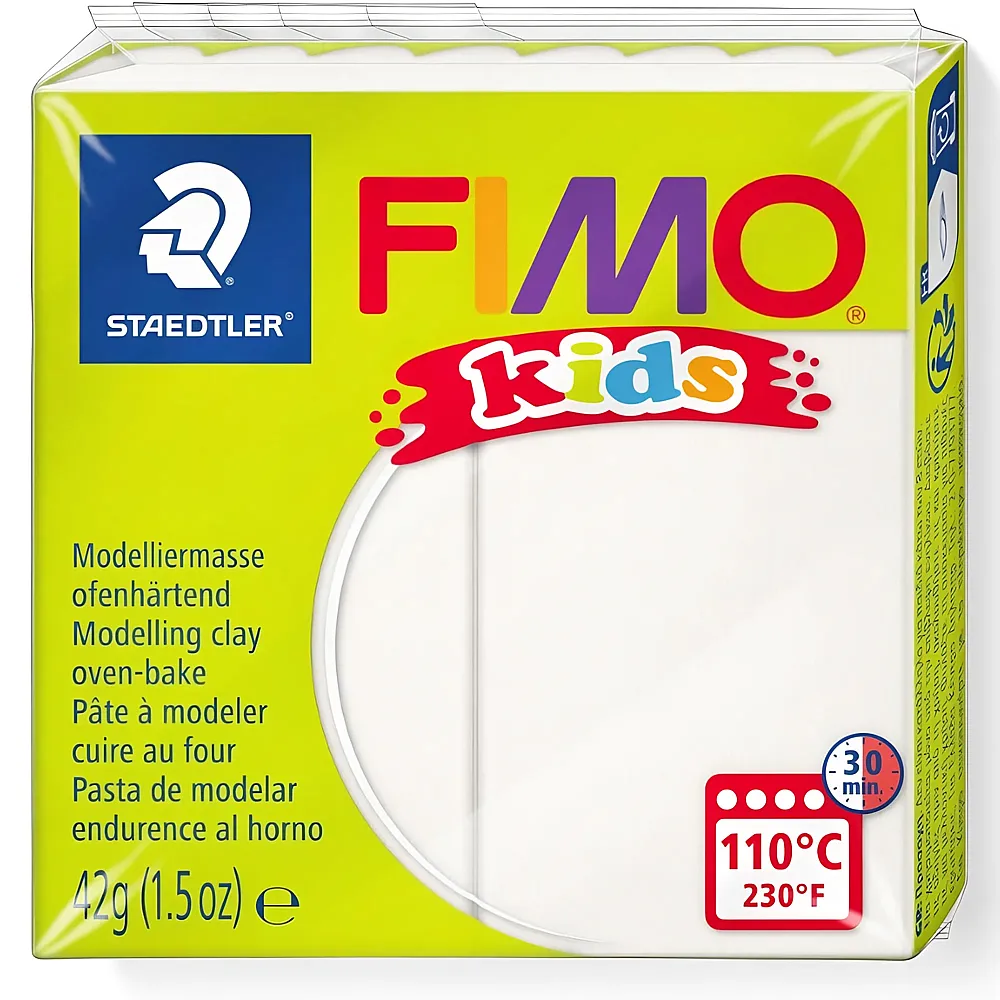 Fimo kids Modelliermasse Weiss - 42 g