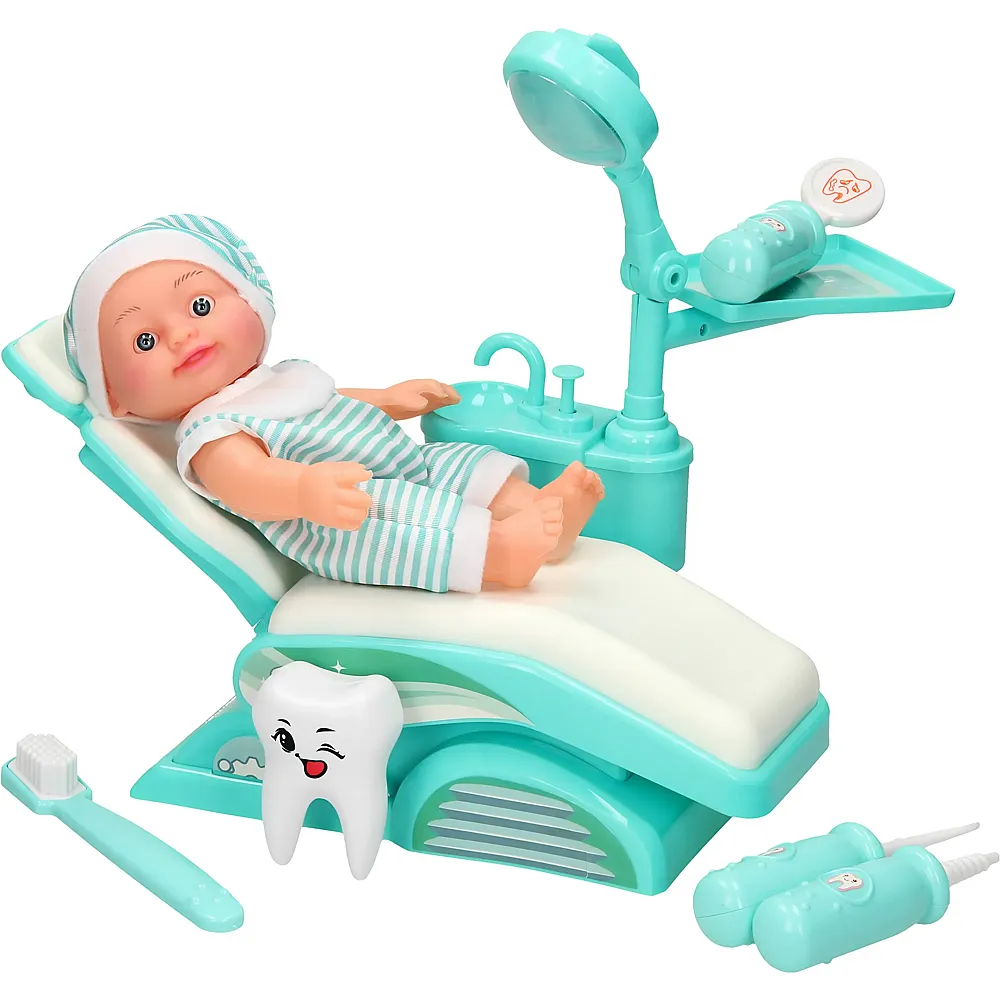 Johntoy Zahnarzt-Spielset mit Puppe