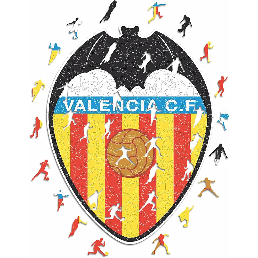 meinspielzeug - Iconic Puzzle Valencia C.F. Logo 500Teile | Holzpuzzle