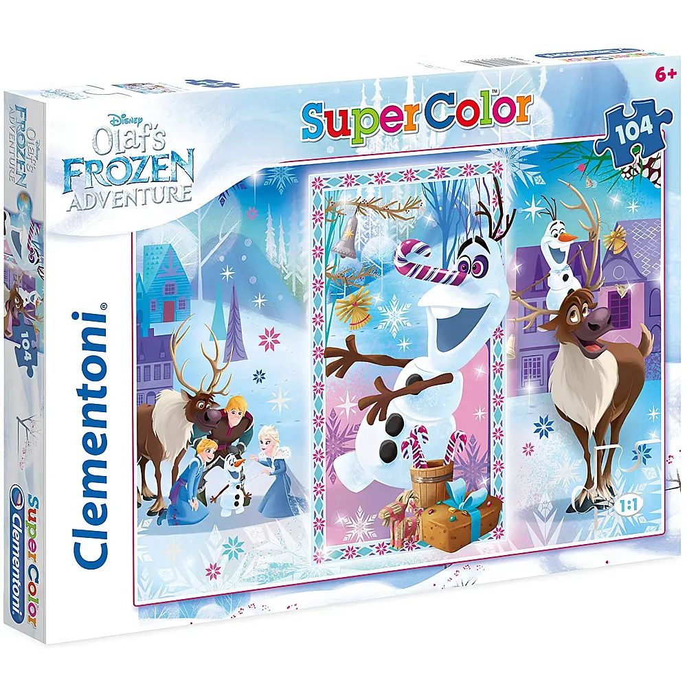 Clementoni Puzzle Supercolor Disney Frozen - Olaf - 104 Teile