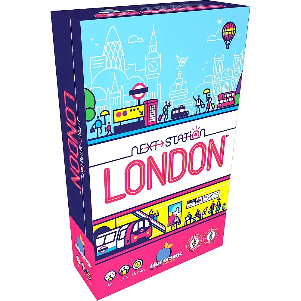 Blue Orange Next Station London - Mehrsprachig | Familienspiele