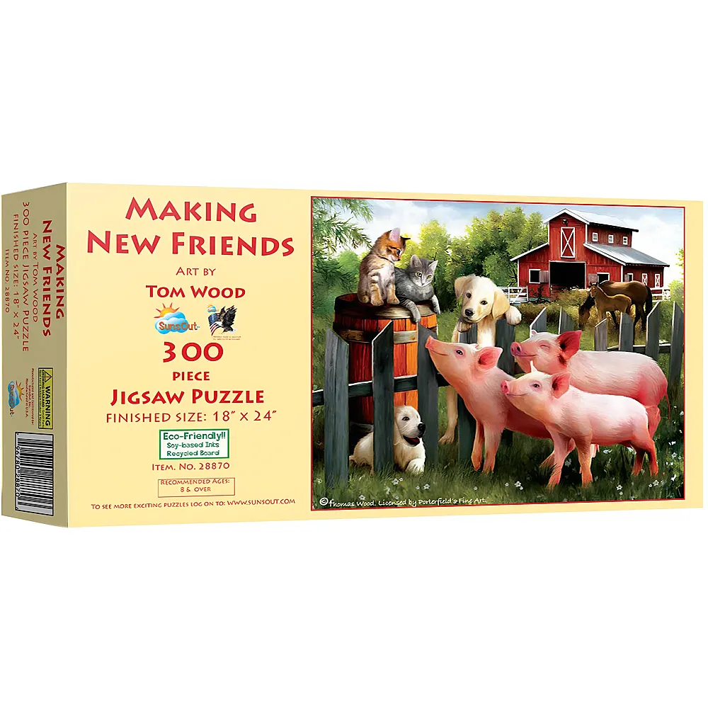 SunsOut Puzzle Tom Wood Making New Friends - 300 Teile
