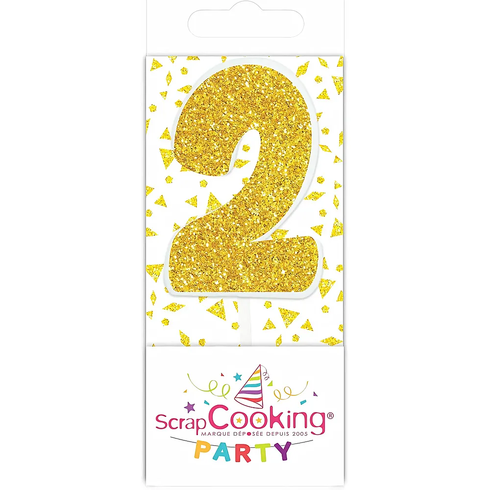 ScrapCooking Mini Kerze 2 Gold | Backen & Dekorieren
