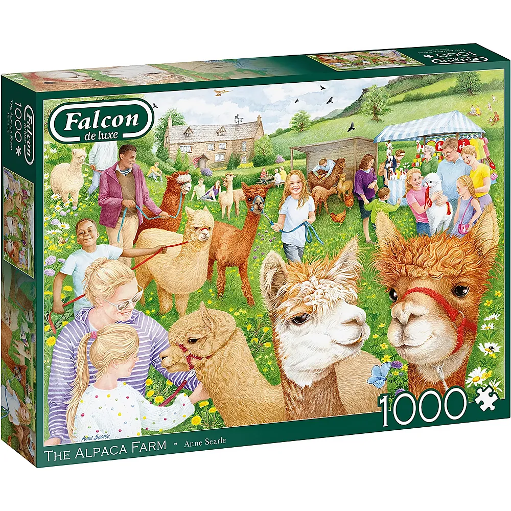Falcon Puzzle Anne Searle Die Alpaka-Farm - 1000 Teile