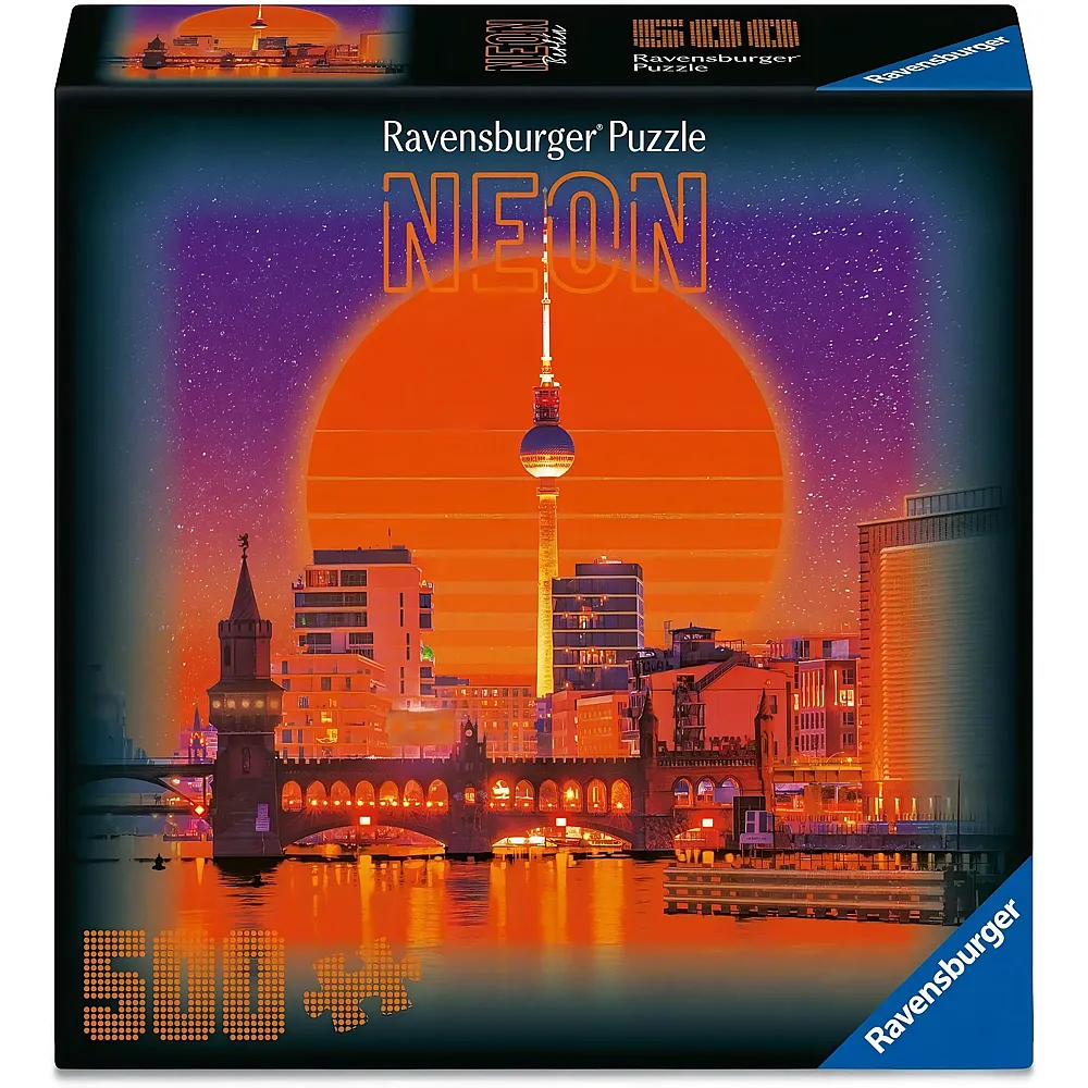 meinspielzeug - Ravensburger Puzzle Neon Collection: Berlin 500Teile | Puzzle 500 Teile