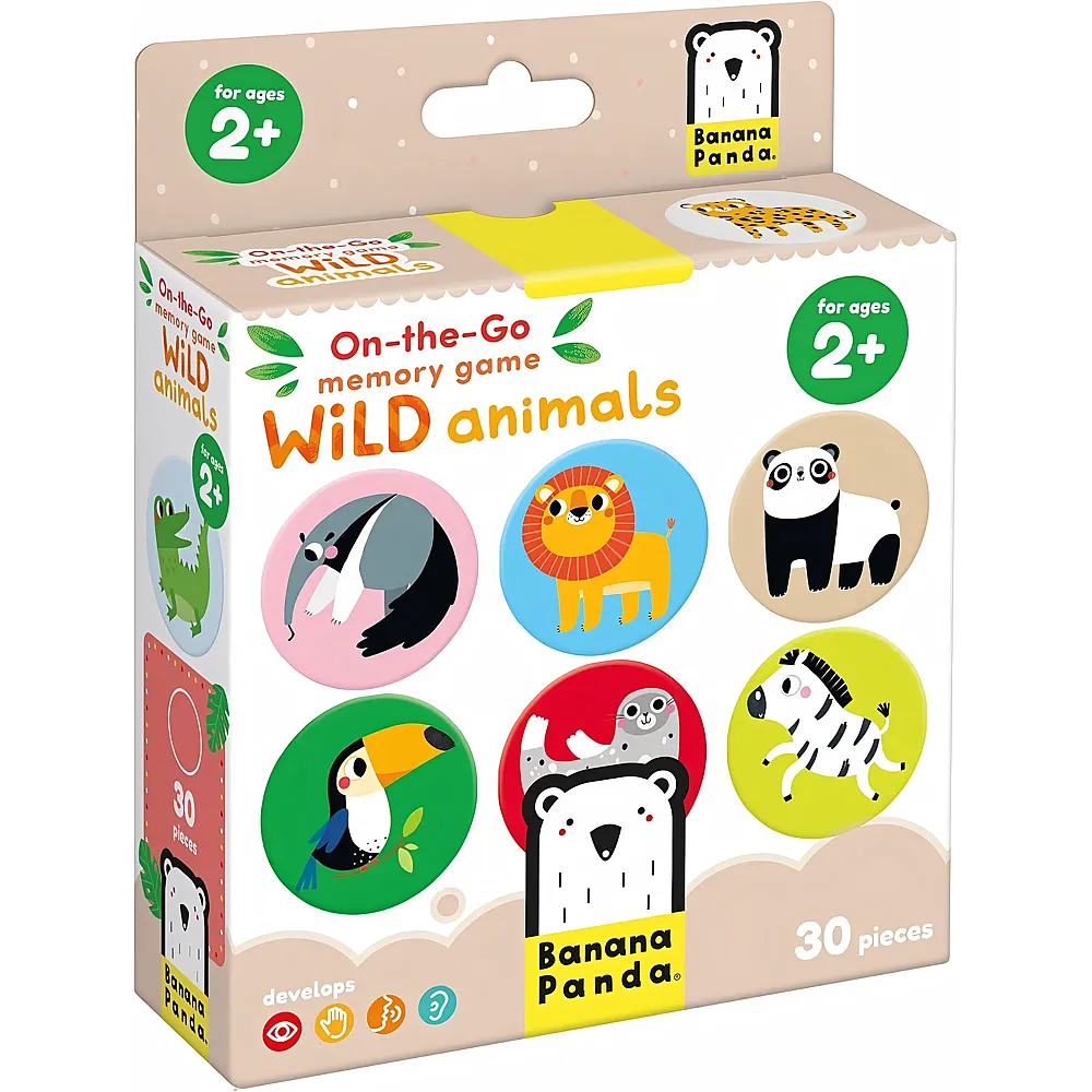 Banana Panda Spiele Memory f�r unterwegs Wildtiere 30Teile