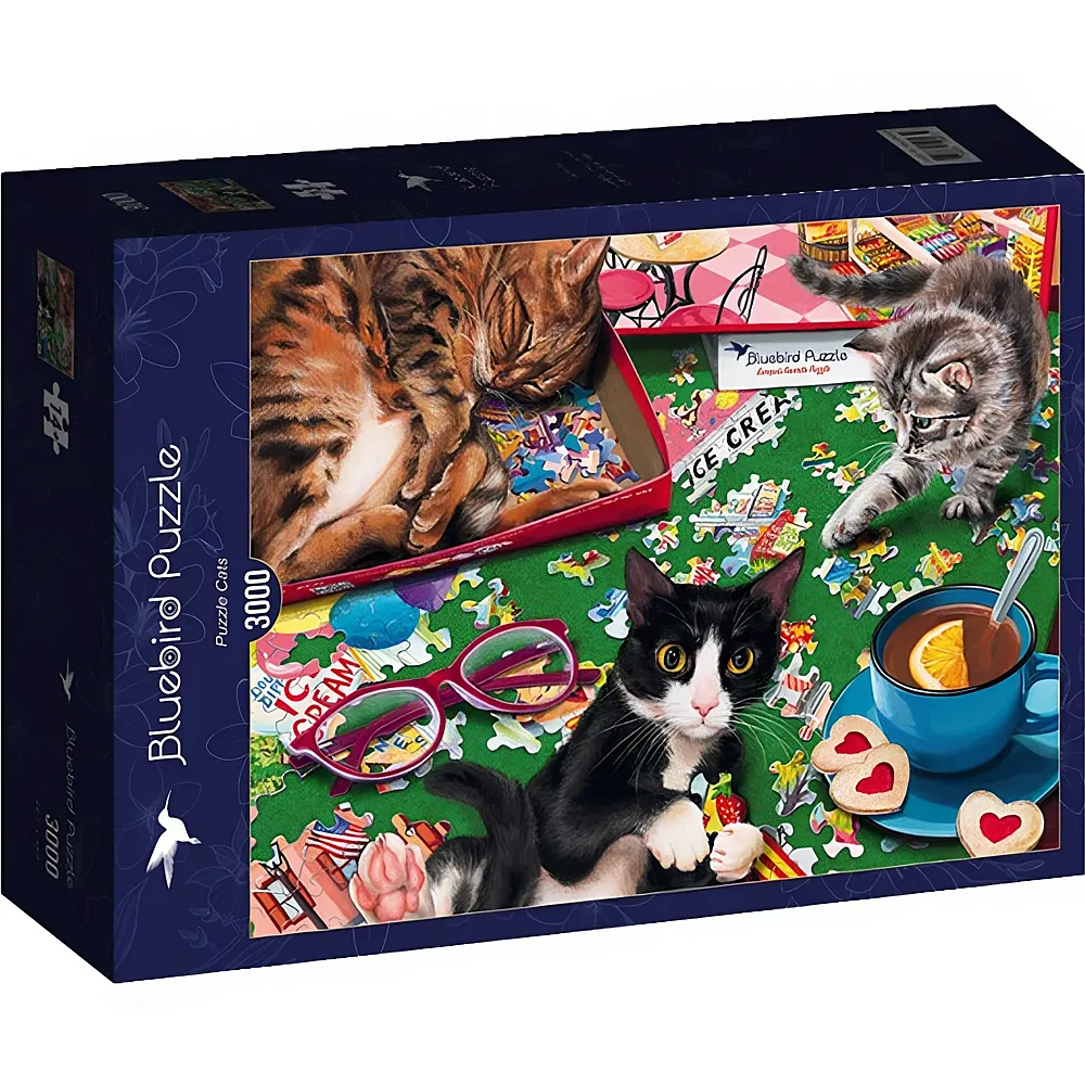 Bluebird Puzzle Puzzle Cats 3000Teile