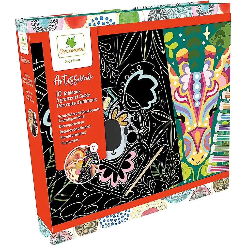 Sycomore Artissimo XL Multiactivites Scratch Art ET Sable Portraits D