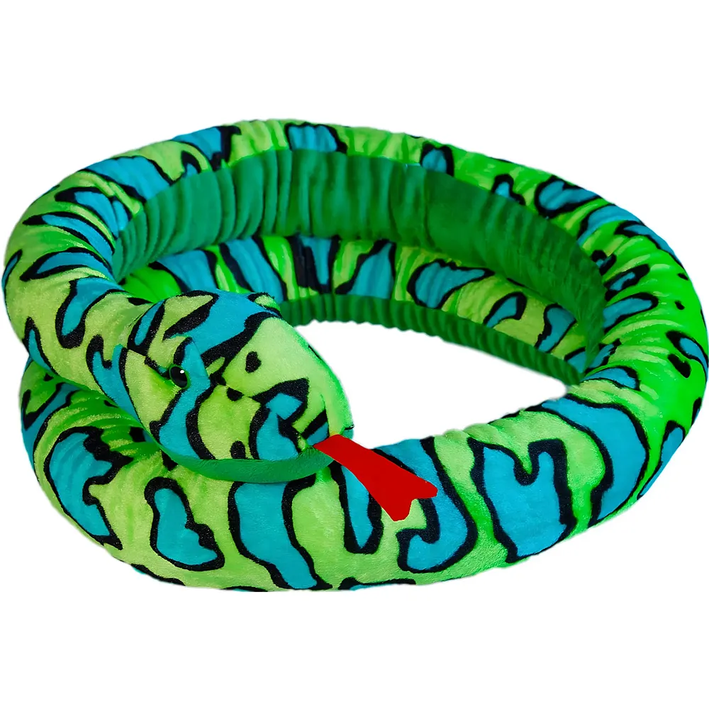 meinspielzeug - Mollis Kuschelschlange Gr�n 200cm | Reptilien Pl�sch