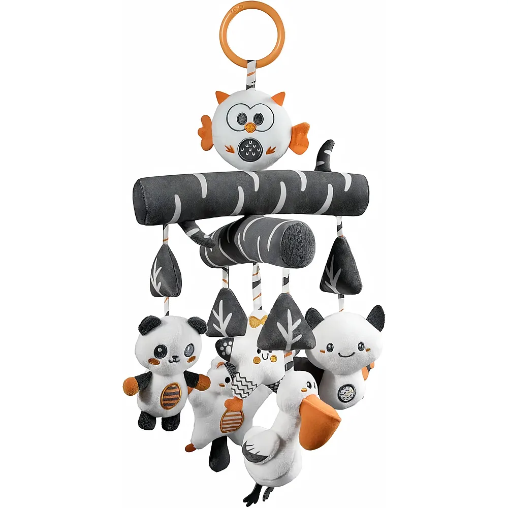 Tumama Kids TUMAMA Baby Kinderwagen Spielzeug ab 0 2 3 4 6 8 9 12 Monate, Kontrast Schwarz Weiss Spielbogen Anh�nger Greifspielzeug Babyspielzeug mit Klang, Pl�sch Tier H�ngespielzeug M�dchen Jungen Geschenk - Suche