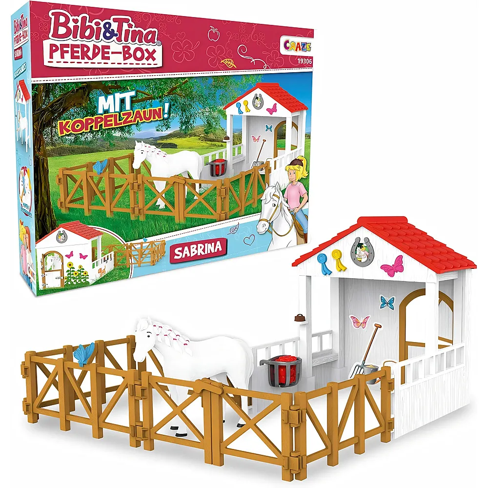 Craze Bibi & Tina Pferde Spielset Playset Horse Box Sabrina