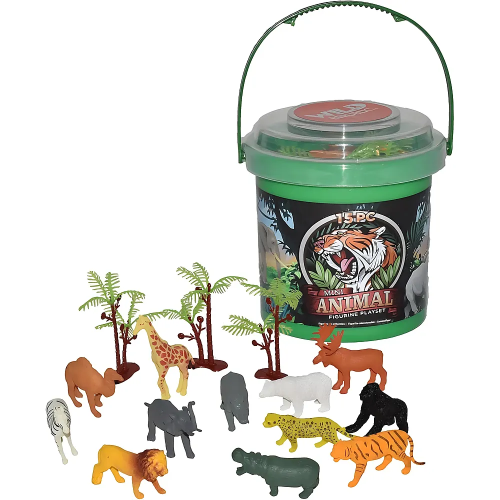 meinspielzeug - Wild Republic Adventure Bucket Mini Tiere | Tierfiguren