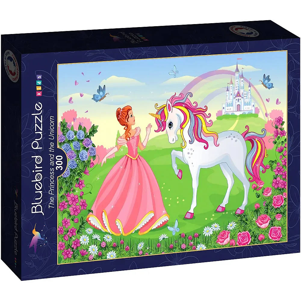 Bluebird Puzzle Kids The Princess and the Unicorn - 300 Teile
