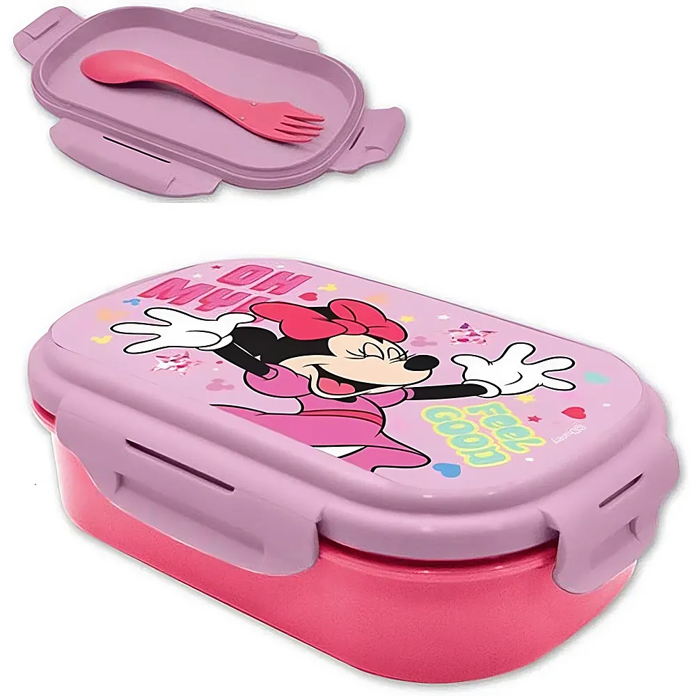 Kids Licensing Minnie Mouse Lunchbox mit Besteck | Essen & Trinken