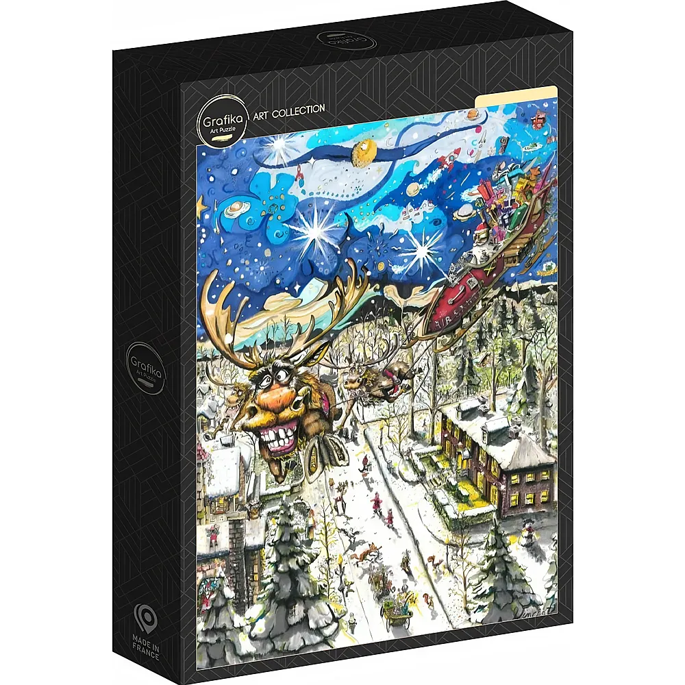 Grafika Puzzle Art Collection Die Tournee des Weihnachtsmanns 1000Teile
