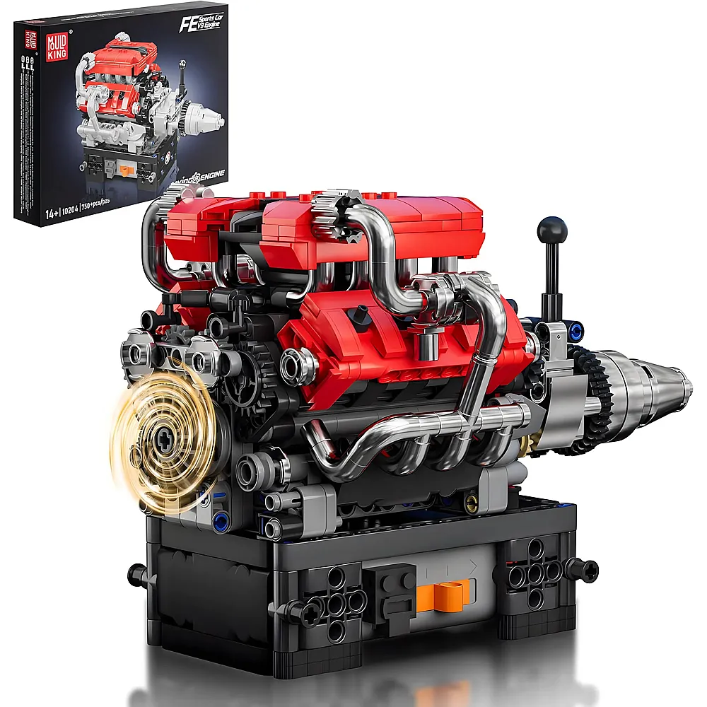 Mould King Engines V8 Motor FE Sportwagen 10204 | Klemmbausteine Fahrzeuge