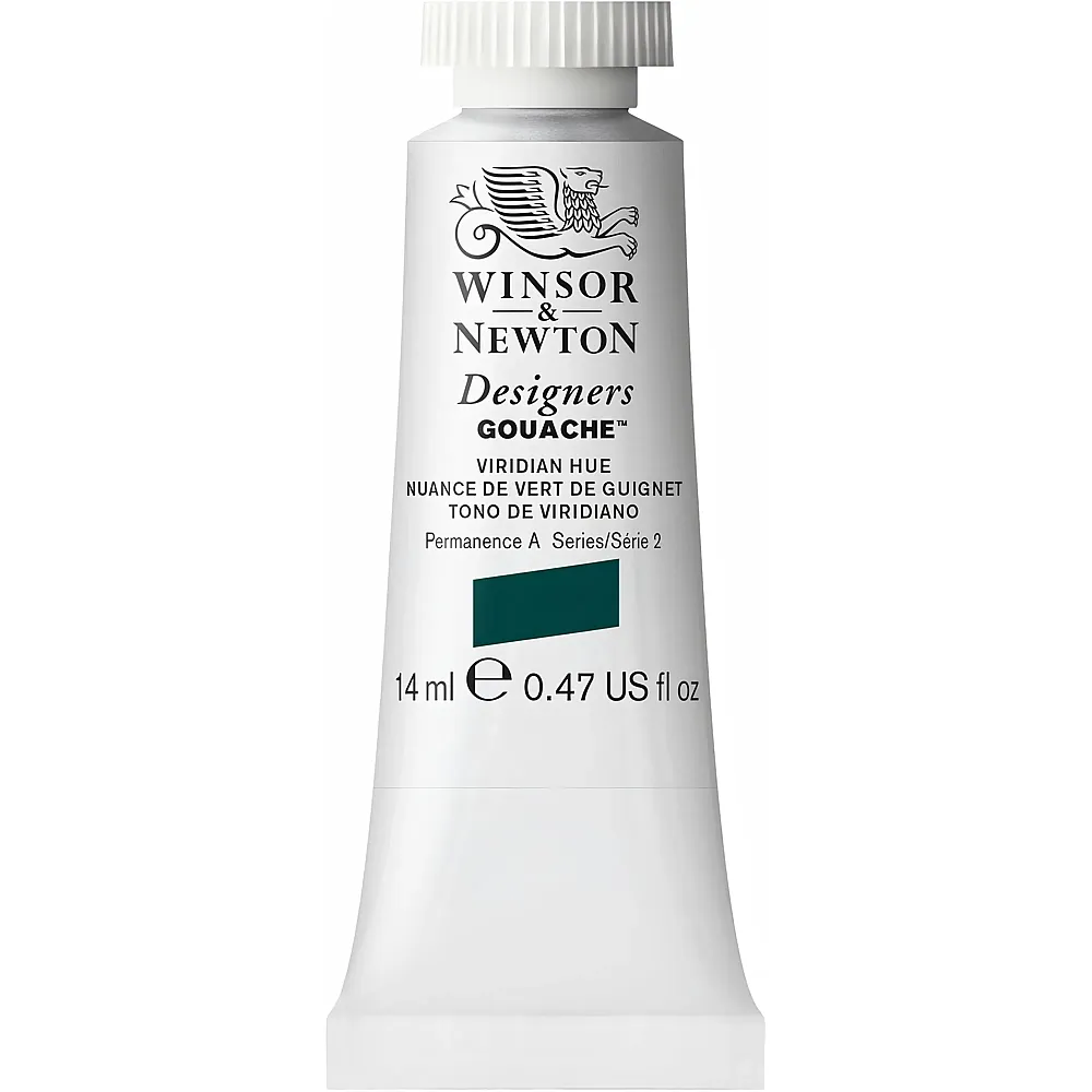 meinspielzeug - Winsor & Newton W&n Designers Gouache 14ml Tube Viridian Farbton