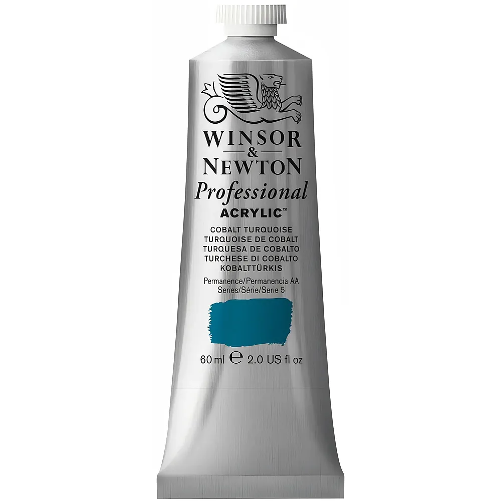 Winsor & Newton Professional Acrylic Acrylfarbe Kobaltt�rkis - 60 ml | Farbe & Kreide