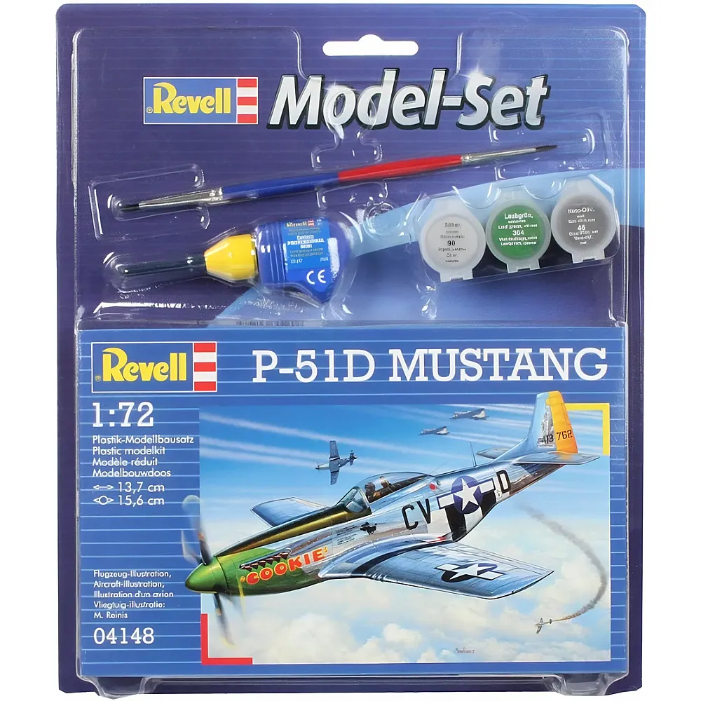 Revell MS P-51 D Mustang - 34 Teile