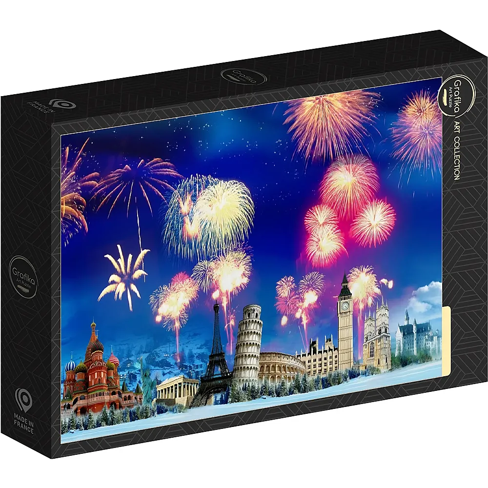 Grafika Puzzle Art Collection Silvester auf der ganzen Welt 500Teile