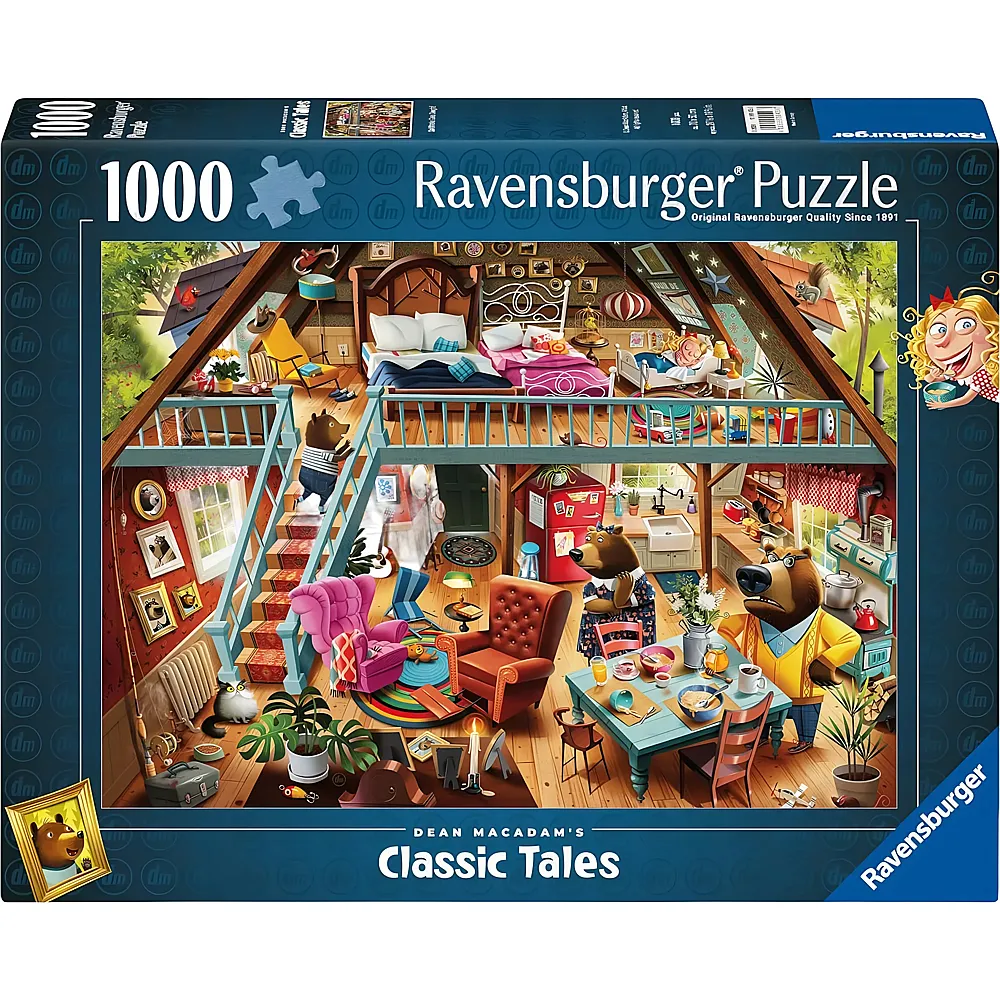 Ravensburger Puzzle Goldilocks Takes a Nap - 1000 Teile