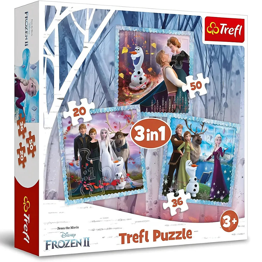 Trefl 3 in 1 Puzzle  Disney Frozen 2