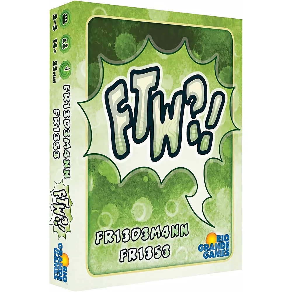 Rio Grande Games : FTW - Kartenspiel, f�r den Gewinn, niedrigste Punkte gewinnt, Partyspiel, das knifflige Kartenspiel f�r 2-6