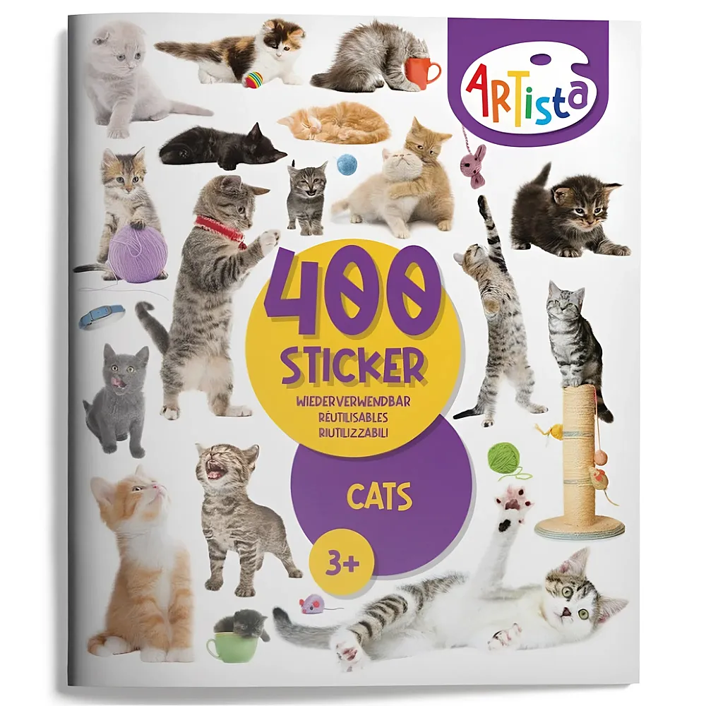 Artista Stickerbuch Katzen | Tattoos & Stickers
