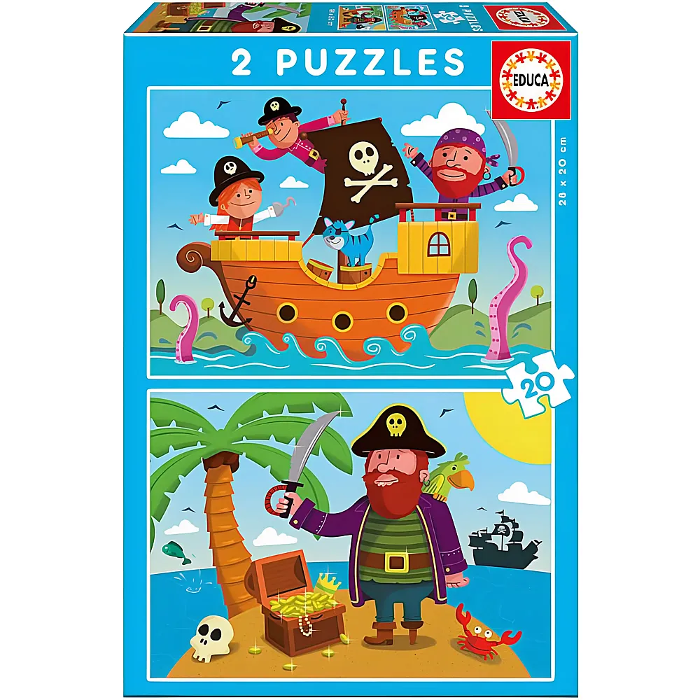 meinspielzeug - Educa Puzzle Piraten 20Teile | Puzzle 10-104 Teile