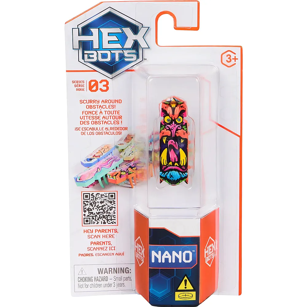 Spin Master Hex Bots Nano Single Pack ass. Blister im 12er Thekendisplay
