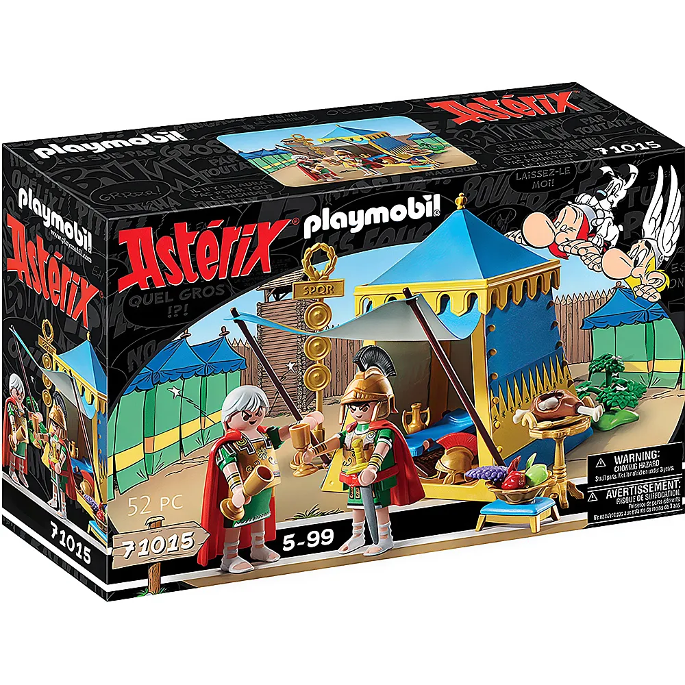 PLAYMOBIL Asterix Anfhrerzelt mit Generlen 71015