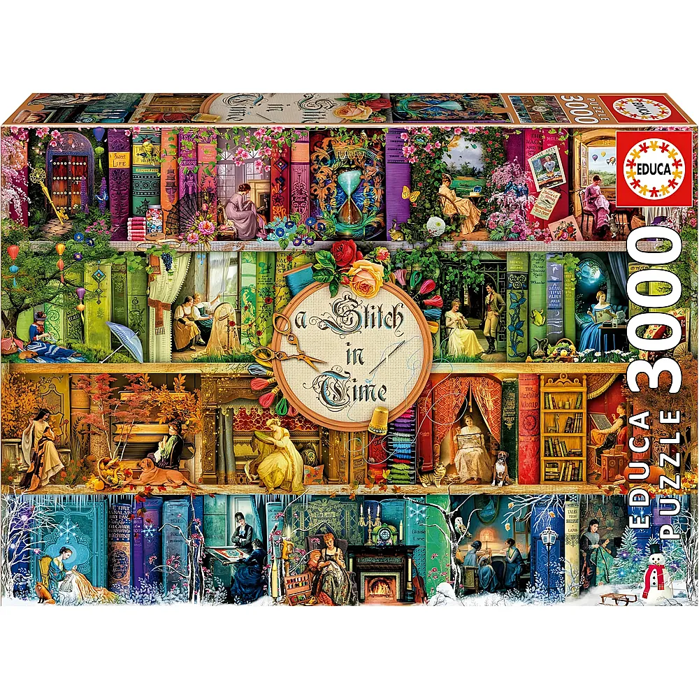 Educa Puzzle A Stitch In Time - 3000 Teile