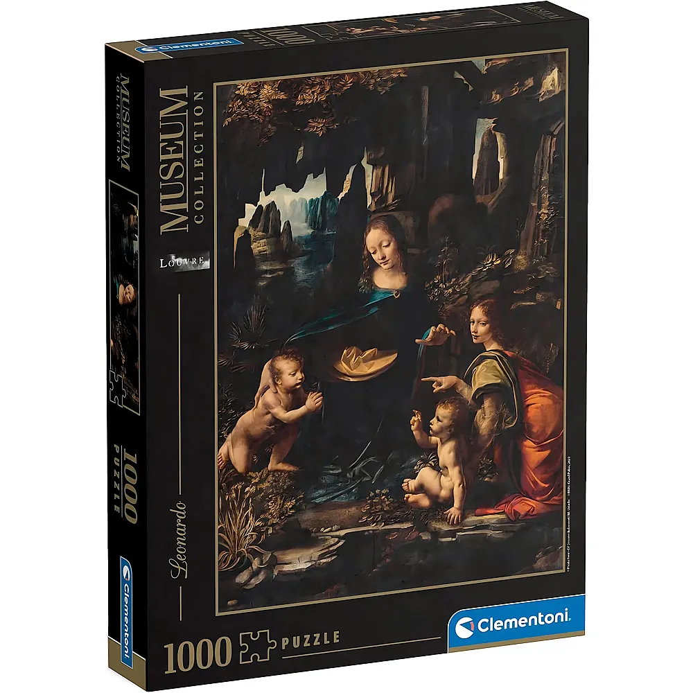 Clementoni Puzzle Museum Collection Leonardo da Vinci, The Virgin of The Rocks - 1000 Teile