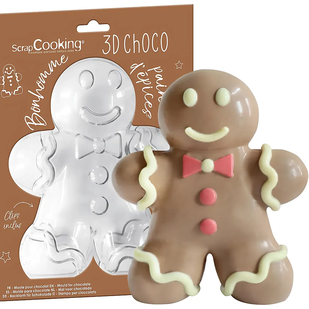 ScrapCooking 3D Profi Schokoladenform Lebkuchenm�nnchen