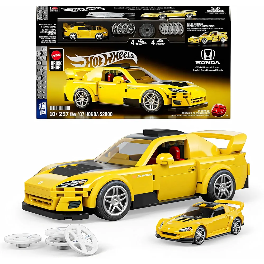 Mattel Brick Shop Hot Wheels Speed Serie '07 Honda S2000 - 257 pi�ces