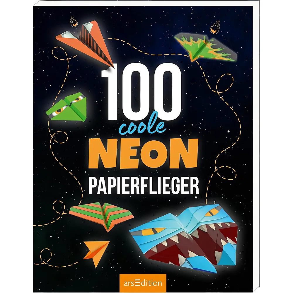 ars Edition 100 coole Neon-Papierflieger