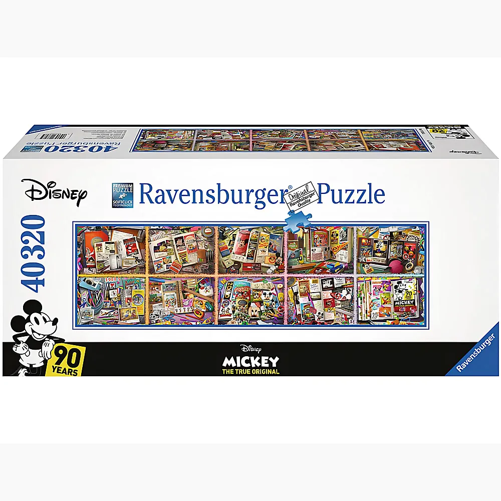 Ravensburger Puzzle Panorama Mickey Mouse Mickey's 90. Geburtstag 40320Teile