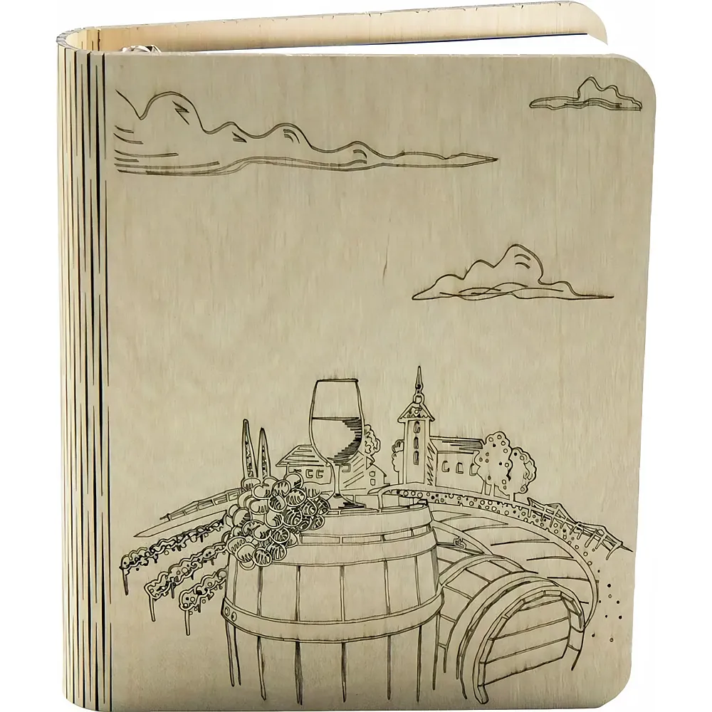 Creatif Wood Weinberg-notizbuch Aus Holz 100 Bltter