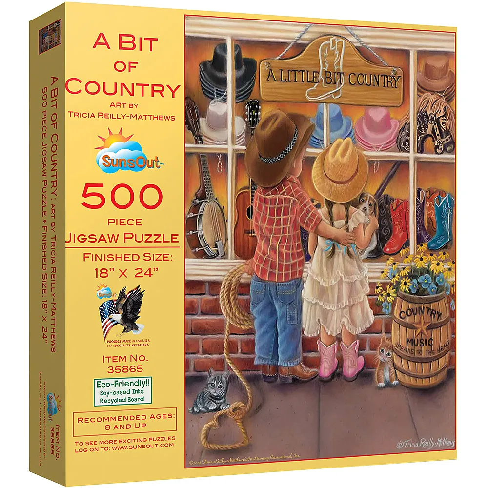 SunsOut Puzzle Tricia Reilly-Matthews A Bit of Country 500Teile
