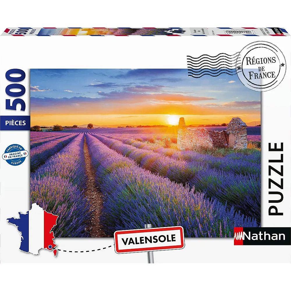 Nathan Puzzle R�gion de France Lavendel, Valensole 500Teile
