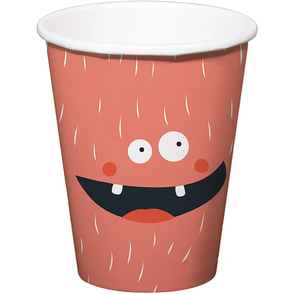 Folat Pappbecher Monster Bash - 250 ml - Tischdeko